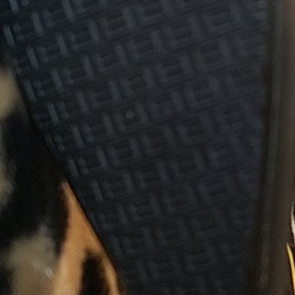 Unique leather black slingback heels with yellow trim. Made by Bellini - Picture 5 of 5